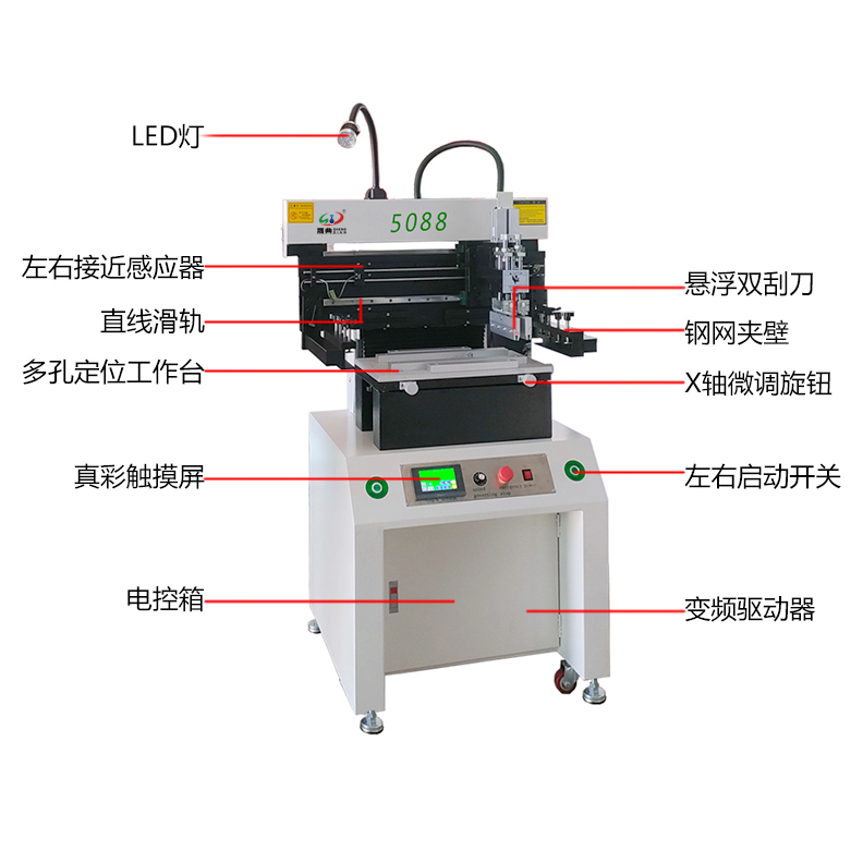 smt设备YABO鸭脖锡膏印刷机